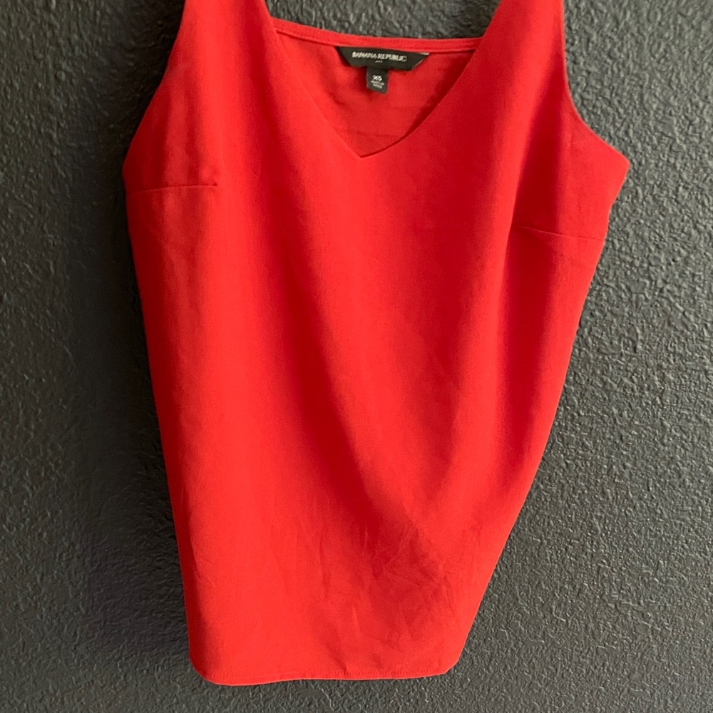 Banana Republic Factory Vivid Red Camisole Top